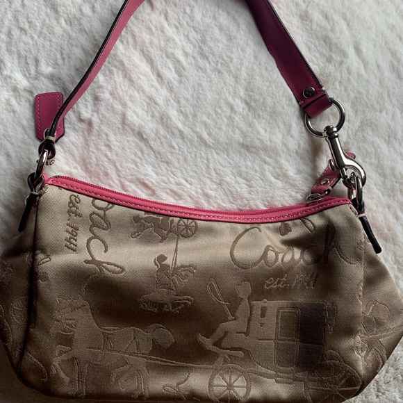 Coach 1941 Pink & Tan purse - Picture 5 of 5